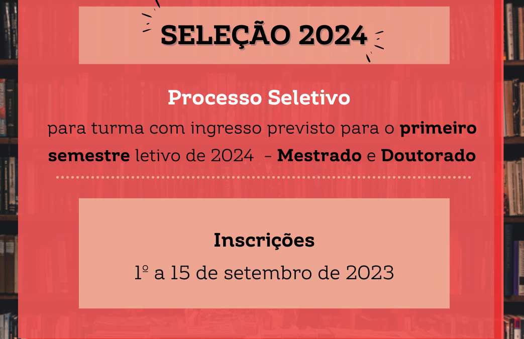 SELEÇÃO 2024 – EDITAL ME/DO