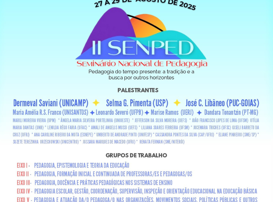 II SENPED – Seminário Nacional de Pedagogia