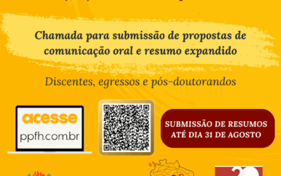 Chamada para para a submissão de propostas de comunicação oral e resumo expandido – V Jornada Discente