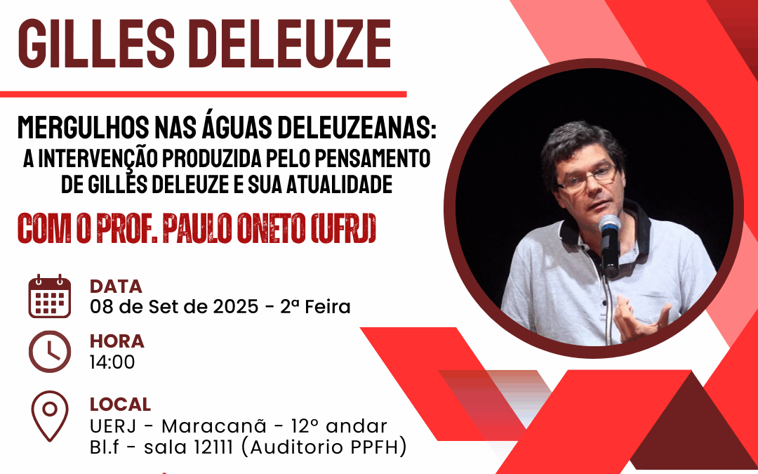 RODA DE CONVERSA – 100 ANOS DE GILLES DELEUZE