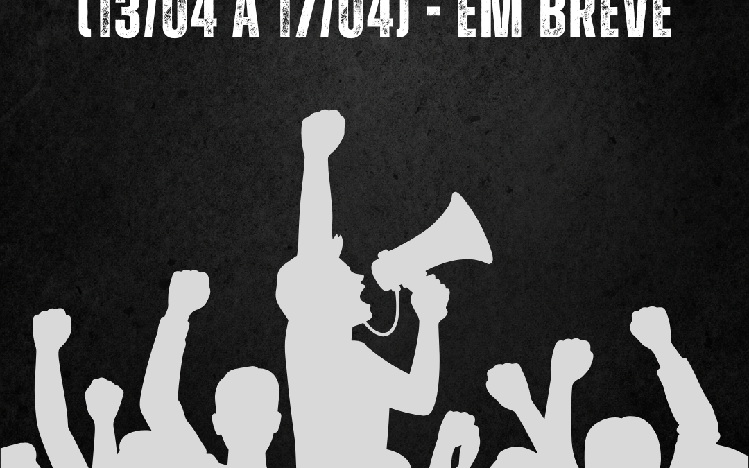 ATIVIDADES DA SEMANA (13/04 À 17/04) – EM BREVE! 